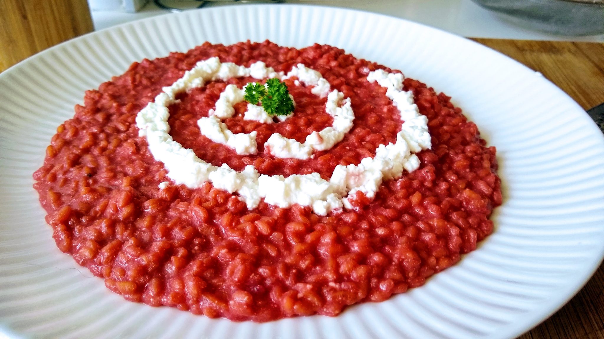 Risotto alla barbabietola rossa e ricotta | Verde Pistacchio